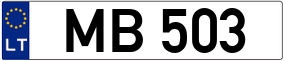 Trailer License Plate